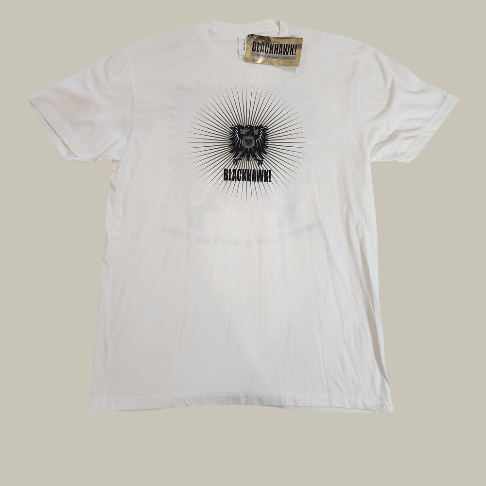 BLACKHAWK Tactical Military Crest T-Shirt White Mens Large 90GT03WH-LG NWT